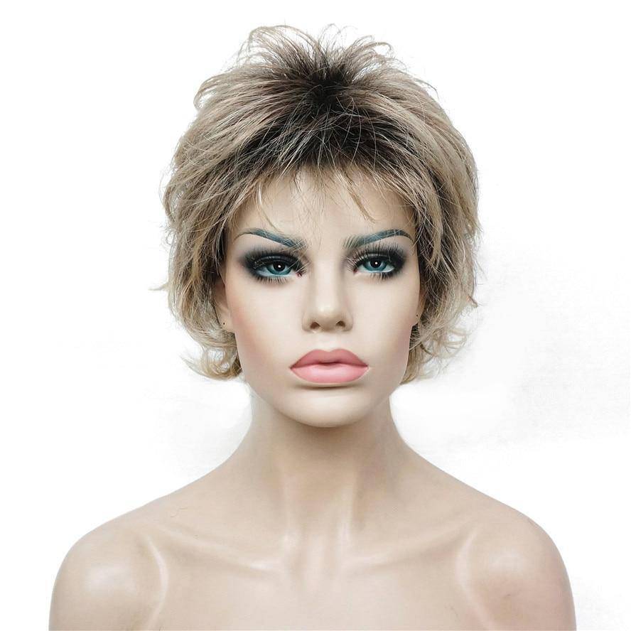 Synthetische Blonde Pruik | Perruque-Club