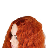 Damespruik lang rood