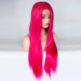 Damespruik fluorescerend roze