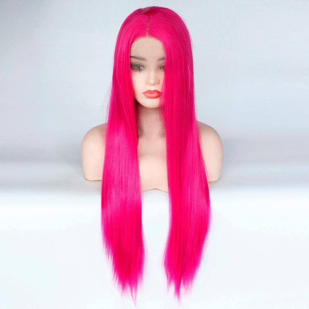 Damespruik fluorescerend roze