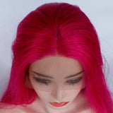 Damespruik fluorescerend roze