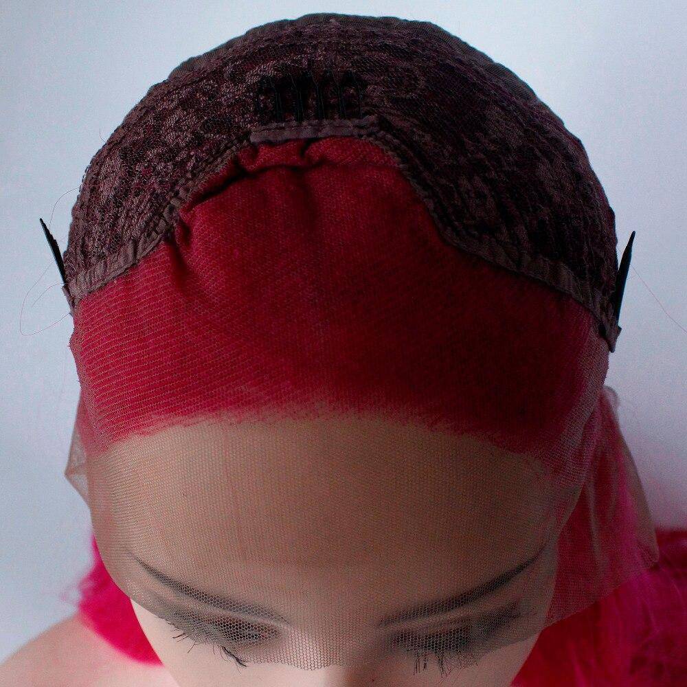 Damespruik fluorescerend roze