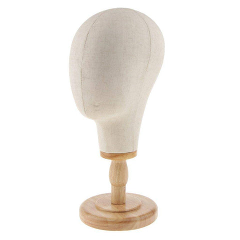 Houten pruikenhouder