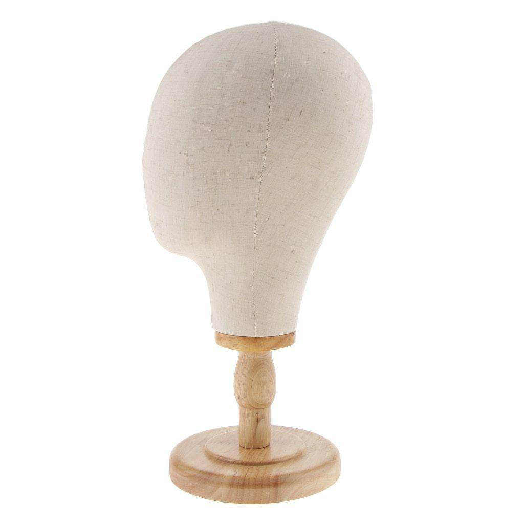 Houten pruikenhouder