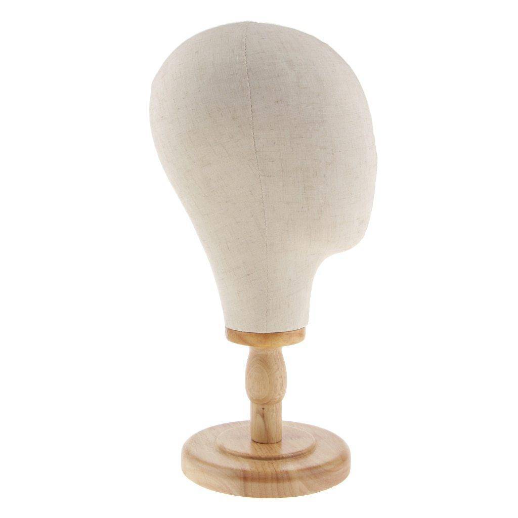 Houten pruikenhouder