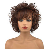 Kort krullend haar Pruik | Perruque-Club