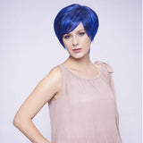 Korte Blauwe Pruik | Perruque-Club