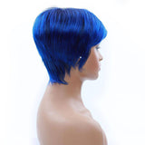 Korte Blauwe Pruik | Perruque-Club