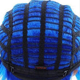 Korte Blauwe Pruik | Perruque-Club