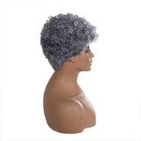 Korte grijze damespruik | Perruque-Club