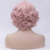 Krullende pruik met franje