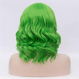 Krullende pruik met franje