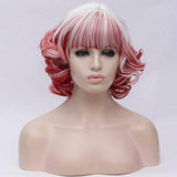 Krullende pruik met franje