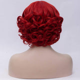 Krullende pruik met franje