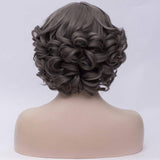 Krullende pruik met franje