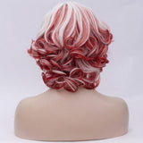 Krullende pruik met franje