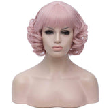 Krullende pruik met franje