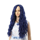 Lange Blauwe Pruik | Perruque-Club