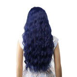 Lange Blauwe Pruik | Perruque-Club