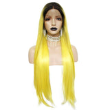 Lange Gele Pruik