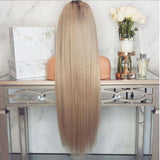 Platina Blonde Lange Pruik - Perruque-Club