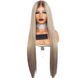 Lange platina blonde pruik | Perruque-Club