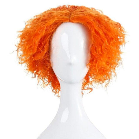 Mad Hatter oranje pruik