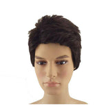 Mannenpruik kort zwart haar