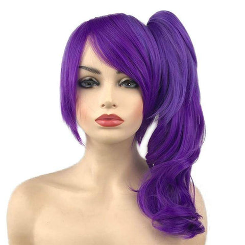 Mauve pruik