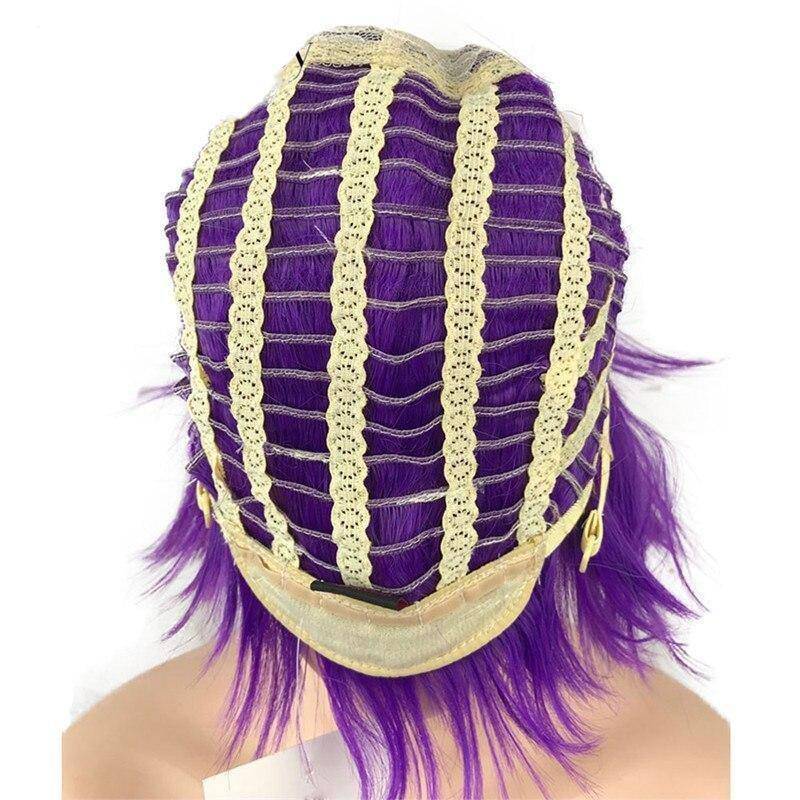 Mauve pruik