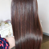 Pruik met natuurlijke franjes - Perruque-Club