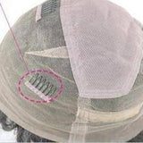 Natuurlijke halflange pruik