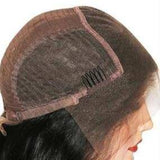 Natuurlijke halflange pruik