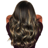 Natuurlijke halflange pruik