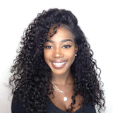 Natuurlijke krullende pruik