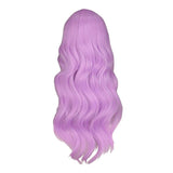 Lange Violette Pruik met Franje