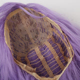 Lange Violette Pruik met Franje