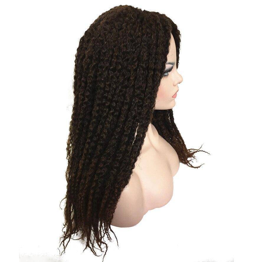 Afro vlechten pruik