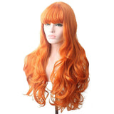 Golvende rode pruik