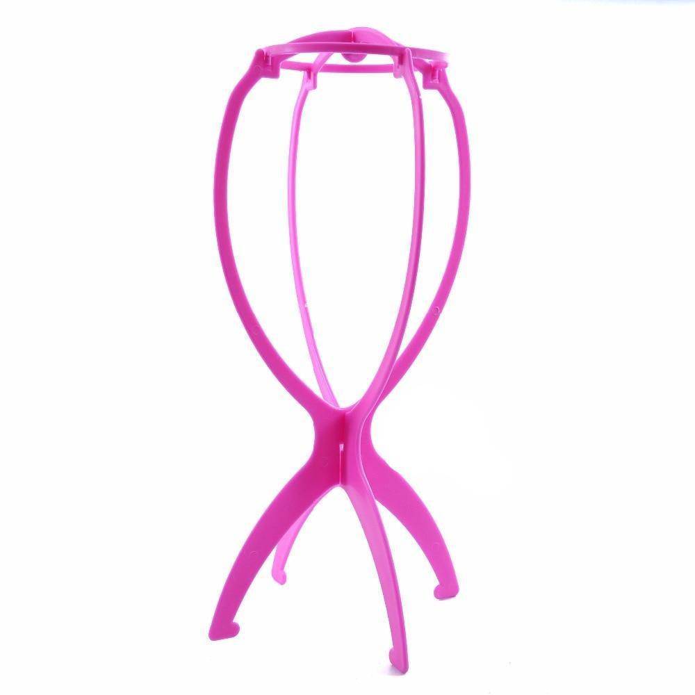 Plastic pruikenhouder