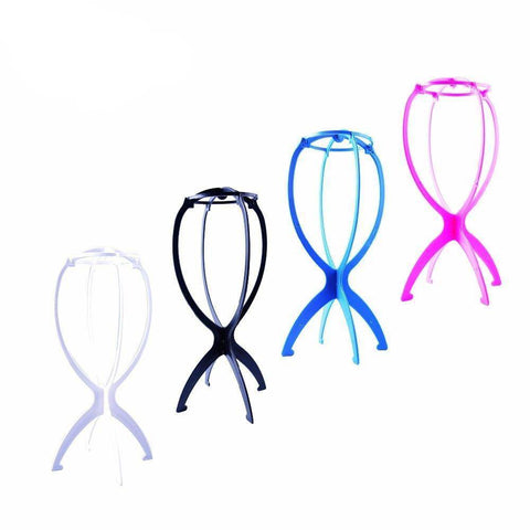 Plastic pruikenhouder