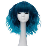 Korte golvende pruik