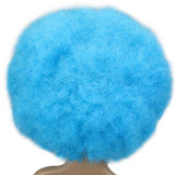 Blauwe Afro Pruik