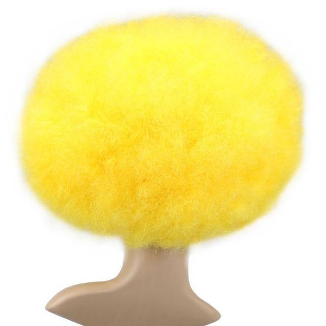 Gele afropruik