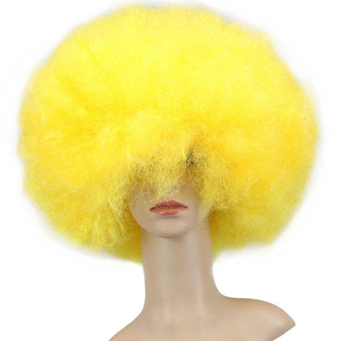 Gele afropruik
