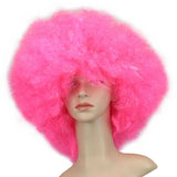 Roze Afro Pruik