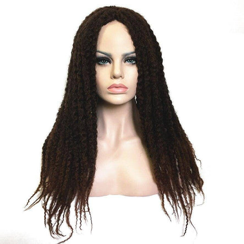 Afro vlechten pruik