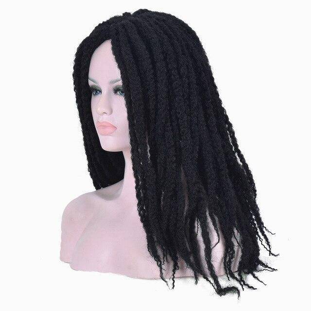 Afro vlechten pruik