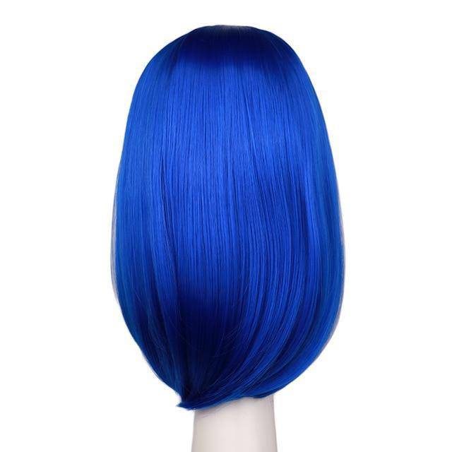 Blauw haar pruik