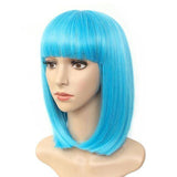 Korte Blauwe Pruik
